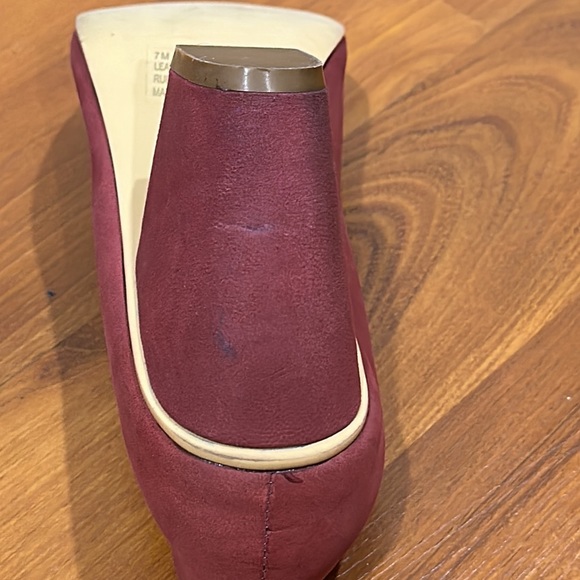 Klub Nico Open Toe Heels Color Wine Red Size 7M - Picture 16 of 16